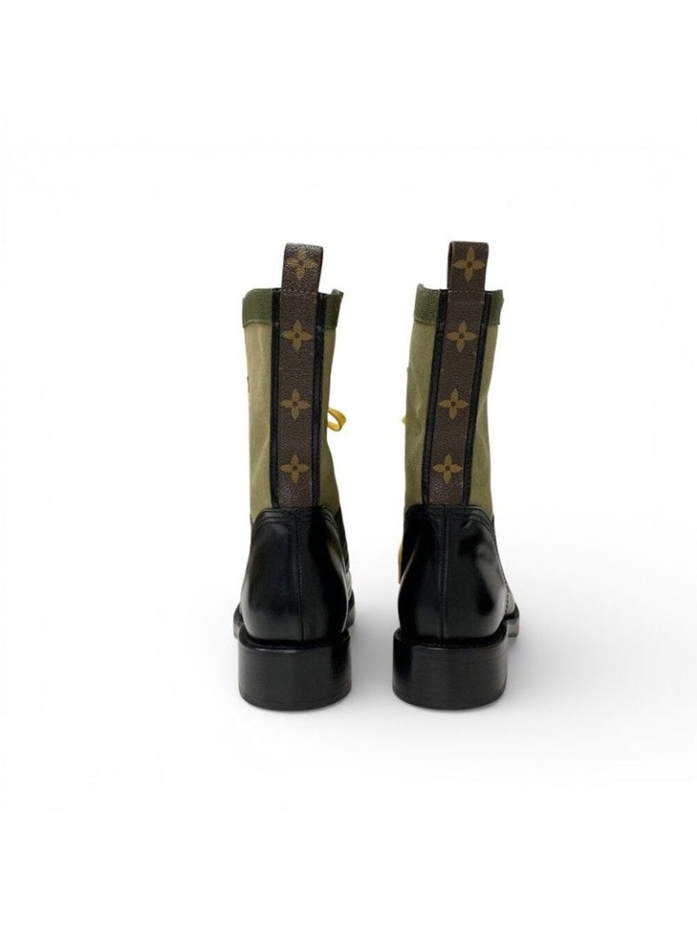 Louis Vuitton Metropolis Line Monogram Boots Short Shoes Leather Canvas Black - Picture 5 of 9